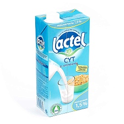 Молоко «Lactel» 1,5%, 1 л